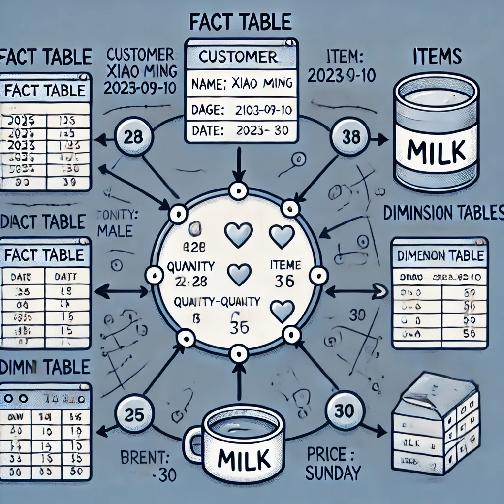 通俗易懂地理解数据仓库中的维度表和事实表 - 第1张图片
